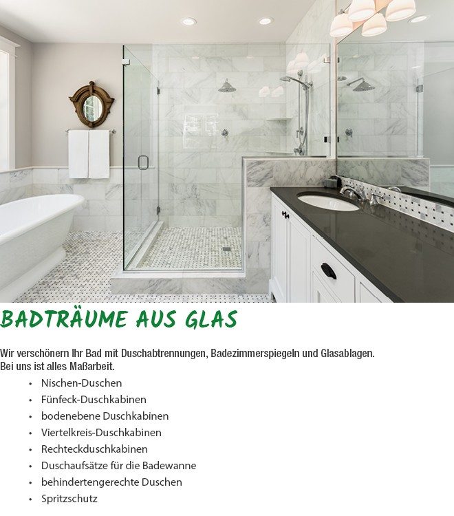 Badträume Glas in 81675, 81677, 81679, 81925, 81927, 81929 Bogenhausen